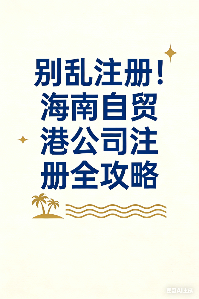 别乱注册！海南自贸港公司注册全攻略