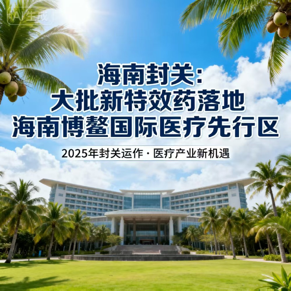 海南封关：医疗凸显创新机制，大批新特效药落地海南博鳌国际医疗先行区