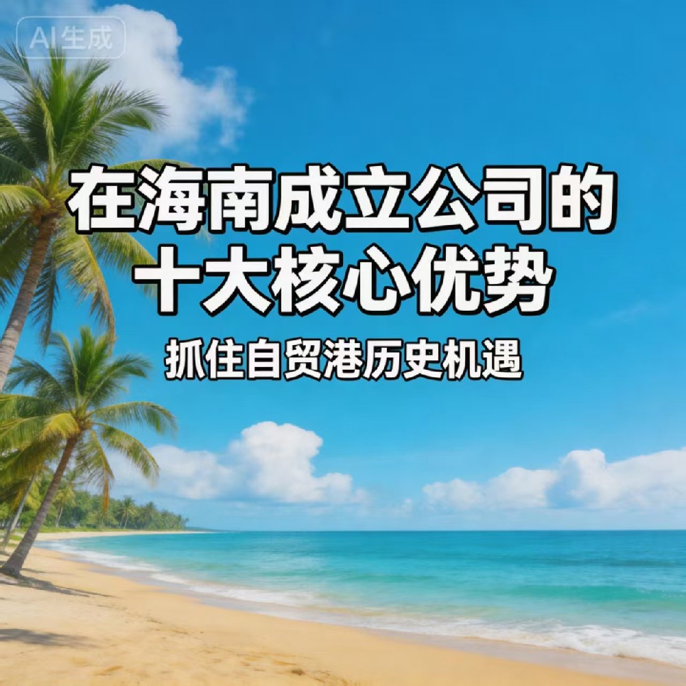 在海南成立公司的十大核心优势：抓住自贸港历史机遇