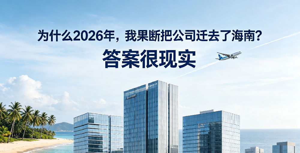 为什么 2026 年，我果断把公司迁去了海南？答案很现实