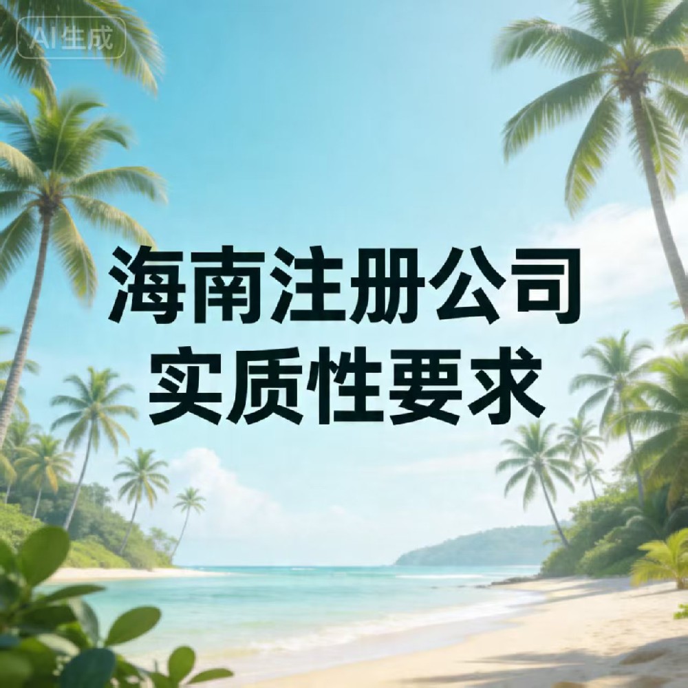 海南公司实质性运营要求（2026最新）