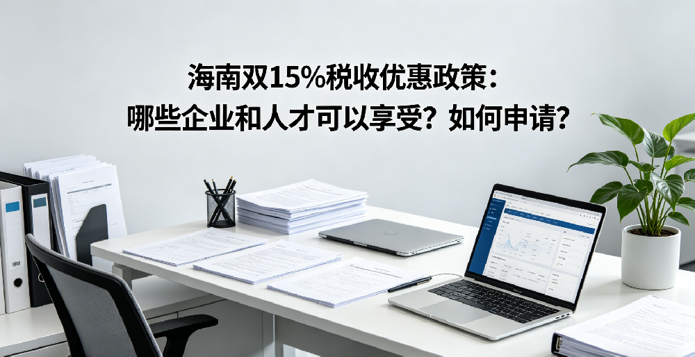 海南双 15% 税收优惠政策：哪些企业和人才可以享受？如何申请？