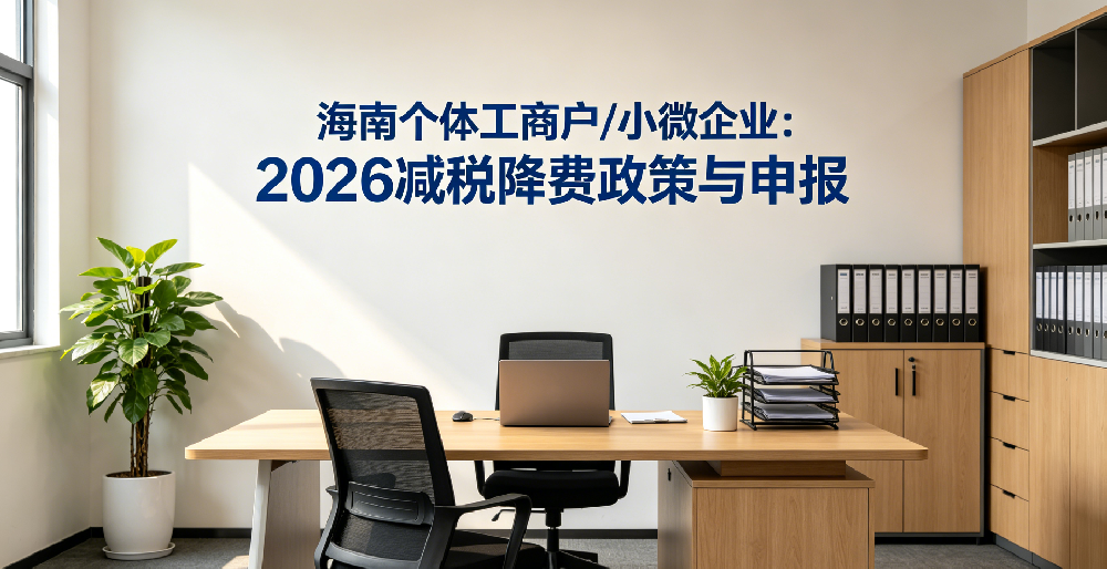 海南个体工商户 / 小微企业：2026 减税降费政策与申报