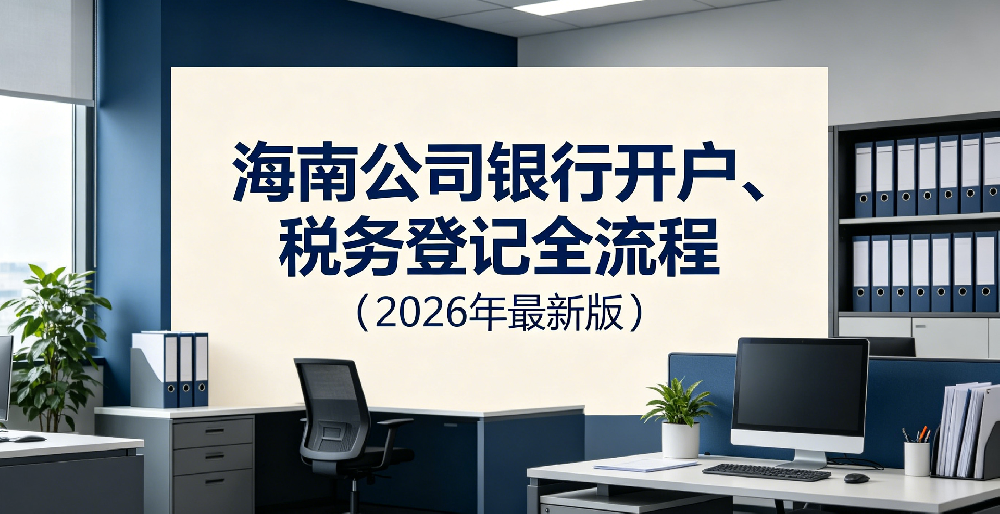 海南公司银行开户、税务登记全流程（2026年最新版）