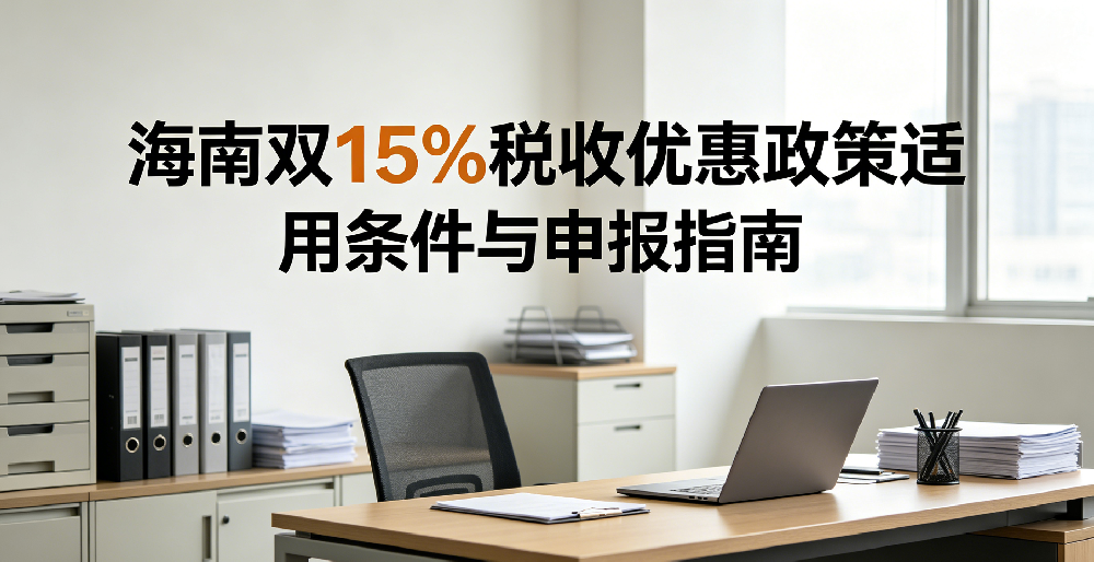 海南双 15% 税收优惠政策适用条件与申报指南