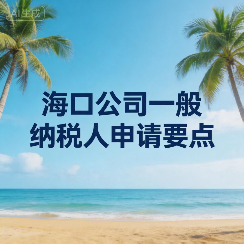 海口注册公司 + 一般纳税人申请一站式服务｜2026 流程材料费用全攻略