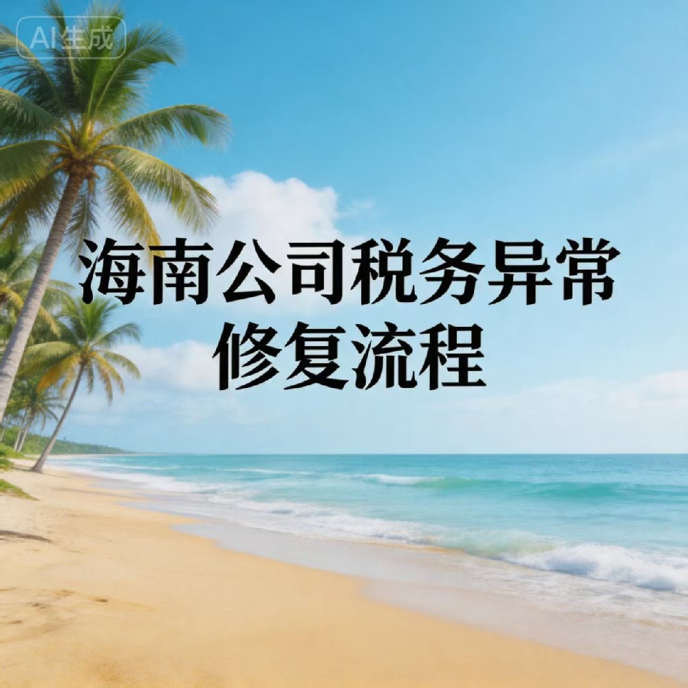 海南有限公司税务异常修复流程|快速解除非正常户 + 信用修复指南