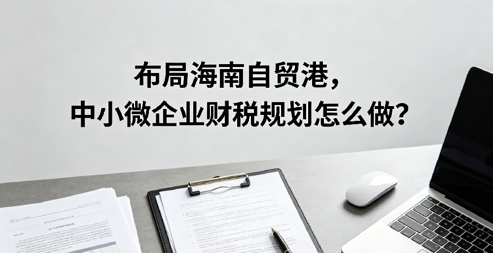 布局海南自贸港，中小微企业财税规划怎么做？